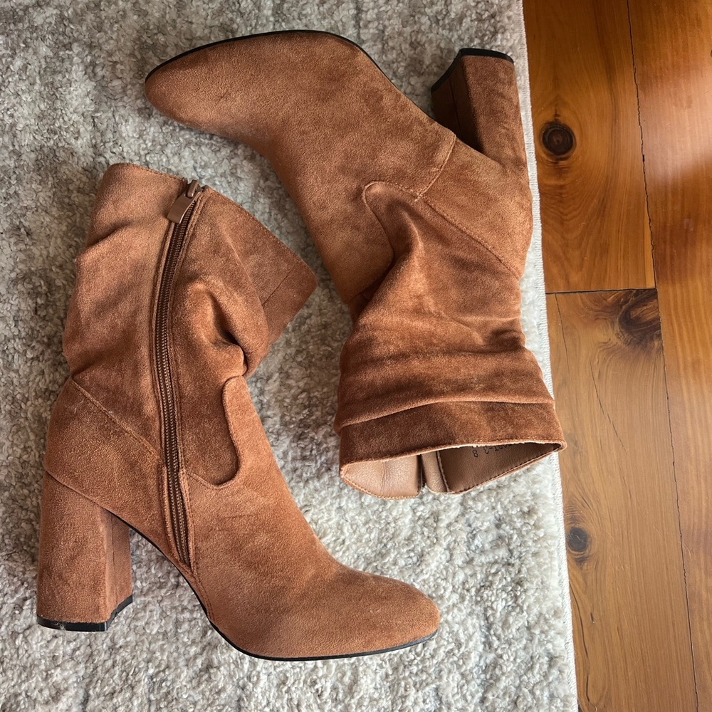 Suede booties